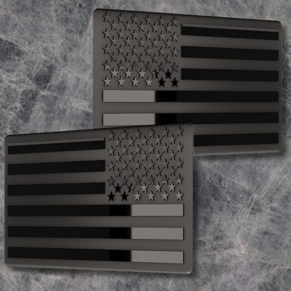 3D Embossed USA Flag Decals Main