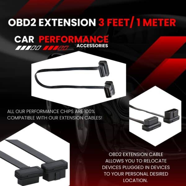 Ultra Low Profile OBD2 3ft Extension Cable 16pin - Image 3