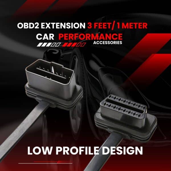 Ultra Low Profile OBD2 3ft Extension Cable 16pin - Image 5