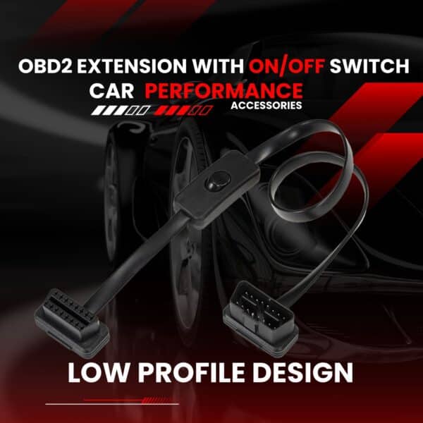 Ultra Low Profile OBD2 ON/OFF Extension Cable 16pin - Image 5