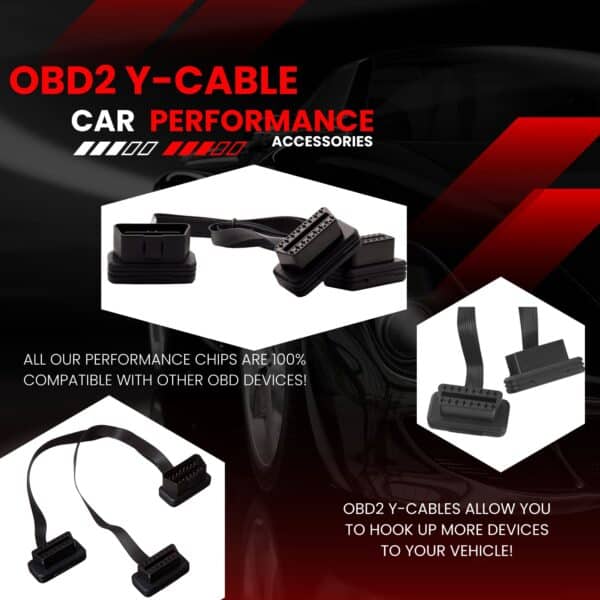 Ultra Low Profile OBD2 Splitter Extension Cable 16pin - Image 3